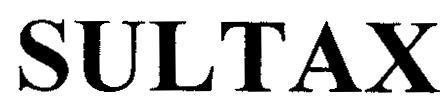 IPCA LABORATORIES LIMITED的SULTAX 品牌, 申请号 4-2013-12915