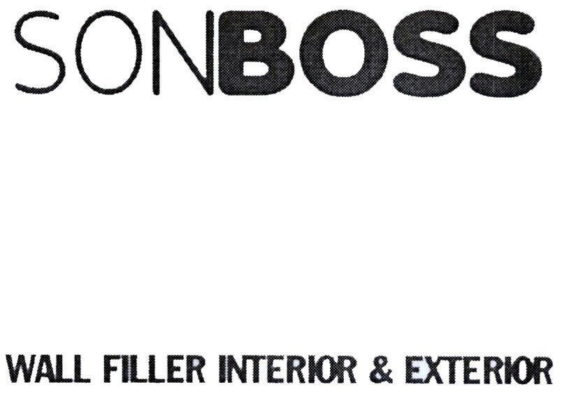Nhãn hiệu SONBOSS WALL FILLER INTERIOR & EXTERIOR  của Công ty 4 Oranges Co., Ltd, số đơn 4-2013-15458