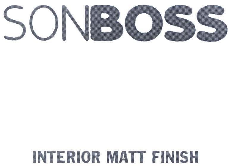 Nhãn hiệu SONBOSS INTERIOR MATT FINISH  của Công ty 4 Oranges Co., Ltd, số đơn 4-2013-15464