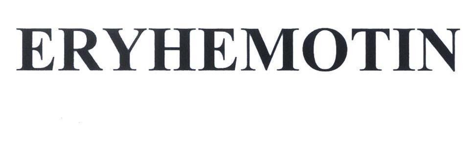 Trademark ERYHEMOTIN  of Công ty cổ phần dược - trang thiết bị y tế Bình Định (BIDIPHAR), application No 4-2013-19163