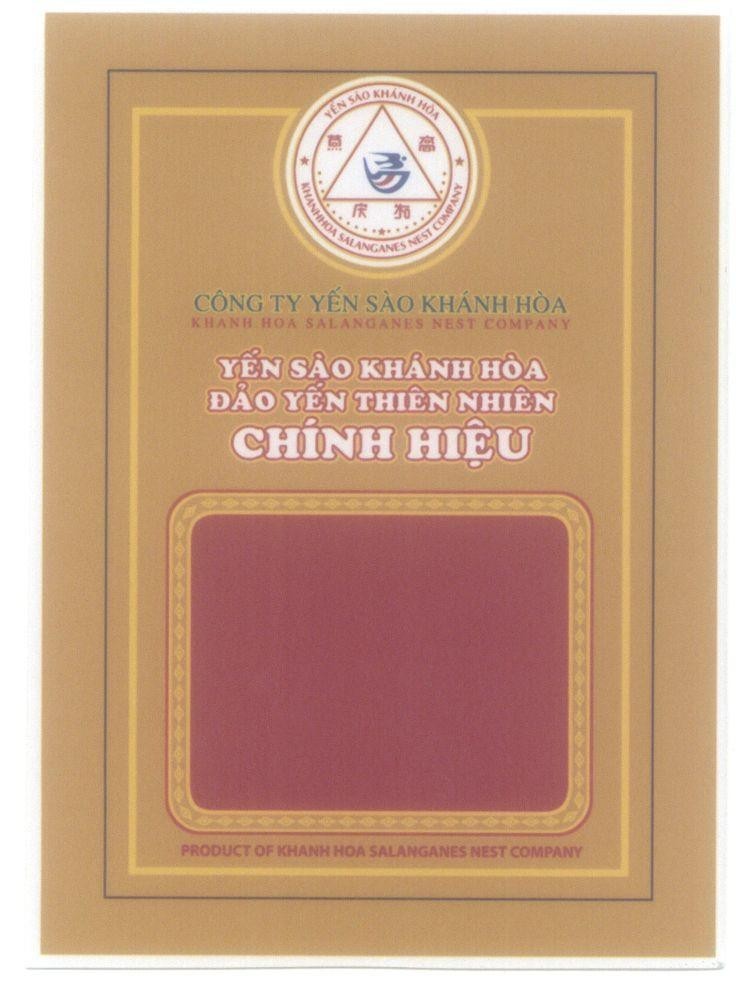 Nhãn hiệu Yến Sào Khánh Hoà Đảo Yến Thiên Nhiên Chính Hiệu PRODUCT OF KHANH HOA SALANGANES NEST COMPANY  của Công ty TNHH nhà nước một thành viên yến sào Khánh Hòa, số đơn 4-2013-20371