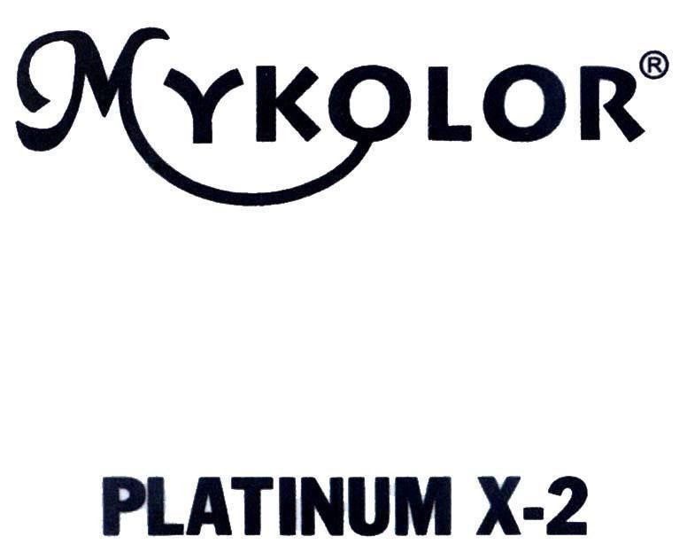 Nhãn hiệu MYKOLOR PLATINUM X-2  của Công ty 4 ORANGES CO., LTD., số đơn 4-2013-20964