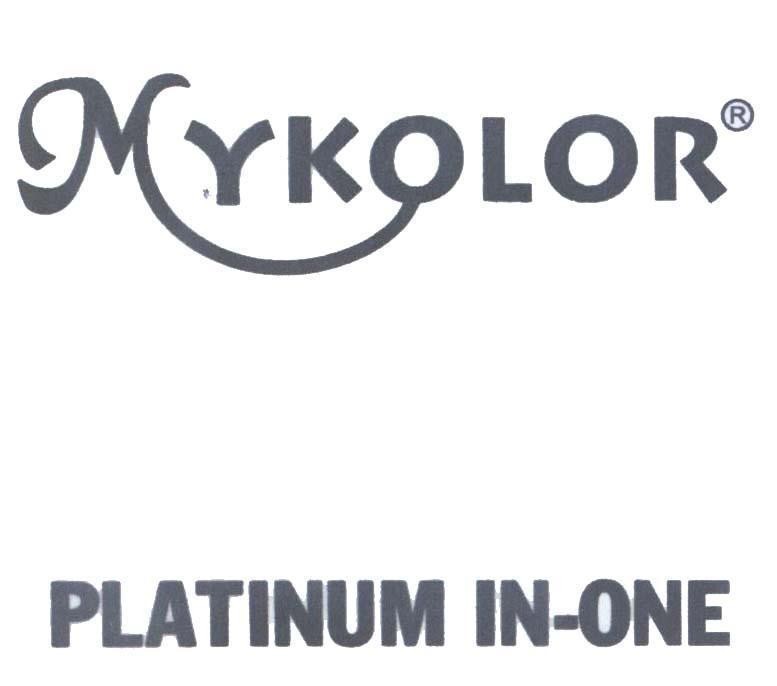 Nhãn hiệu MYKOLOR PLATINUM IN - ONE  của Công ty 4 ORANGES CO., LTD., số đơn 4-2013-20965