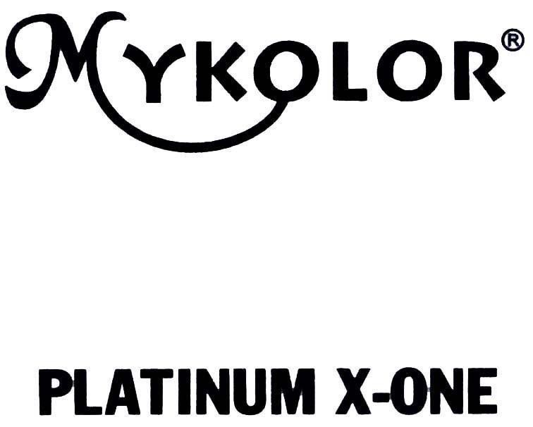 Nhãn hiệu MYKOLOR PLATINUM X-ONE  của Công ty 4 ORANGES CO., LTD., số đơn 4-2013-20967