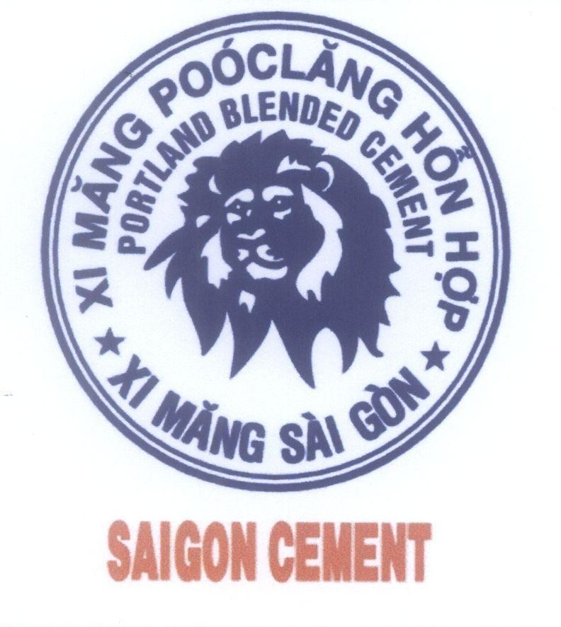 Trademark SAIGON CEMENT XI MĂNG POOCLĂNG HÔN HƠP PORTLAND BLENDED CEMENT  of Công ty cổ phần phát triển Sài Gòn, application No 4-2013-20988