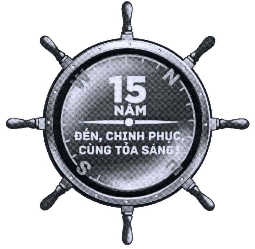 Nhãn hiệu 15 NĂM Đến, Chinh Phục, Cùng Toả Sáng N S E W  của Công ty cổ phần dược phẩm Duy Tân, số đơn 4-2013-24922