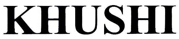 Trademark KHUSHI  of Công ty TNHH MEDICO Việt Nam, application No 4-2013-25112