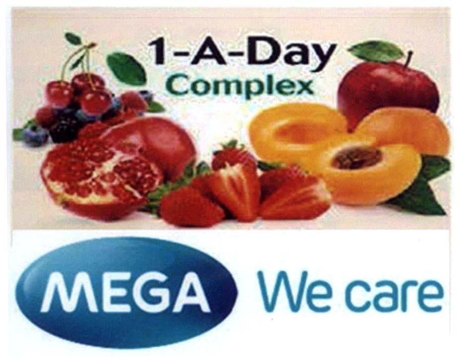 Mega Lifesciences Public Company Limited的MEGA We care 1-A-Day Complex, hình MEGA WE CARE 1 A DAY COMPLEX 1ADAY品牌, 申请号 4-2013-30464