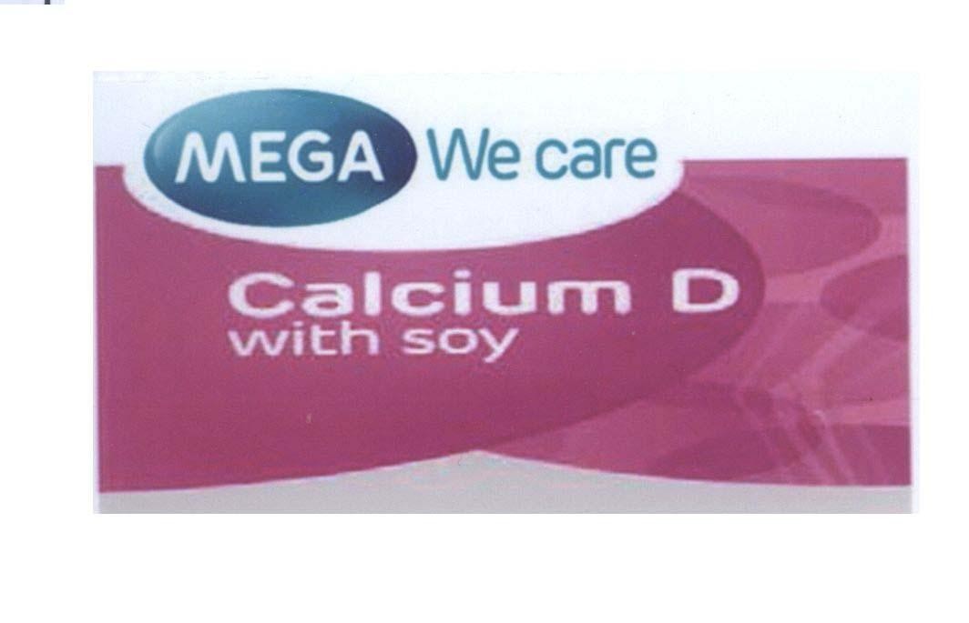 Mega Lifesciences Public Company Limited的MEGA We care Calcium D with soy, hình MEGA WE CARE CALCIUM D WITH SOY品牌, 申请号 4-2013-30465