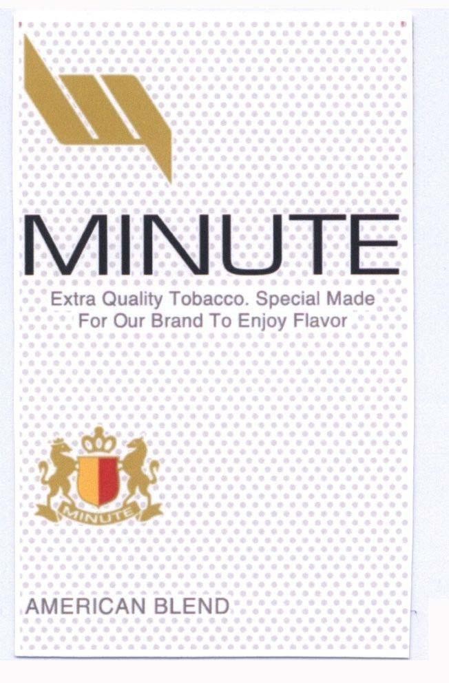 MINUTE AMERICAN BLEND Extra Quality Tobacco. Special Made For Our Brand To Enjoy Flavor MINUTE 