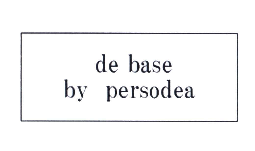 Nhãn hiệu de base by persodea  của AEON KABUSHIKI KAISHA (also trading as AEON Co., Ltd.), số đơn 4-2014-01944