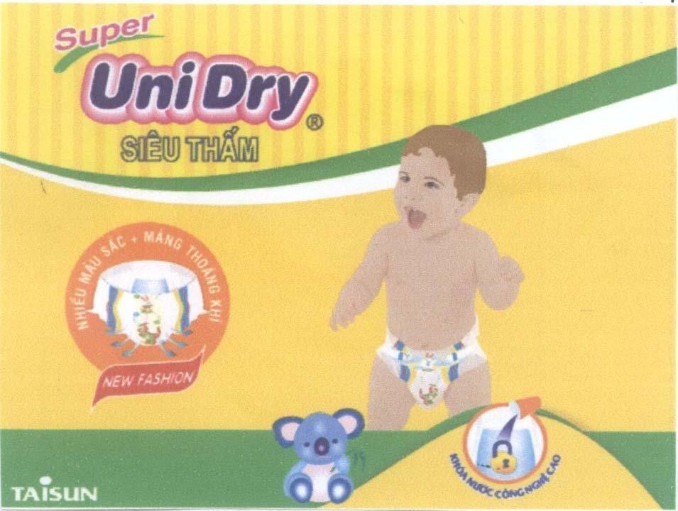 Trademark Super UniDry Siêu Thấm TAISUN  of Công ty TNHH TAISUN Việt Nam, application No 4-2014-05913