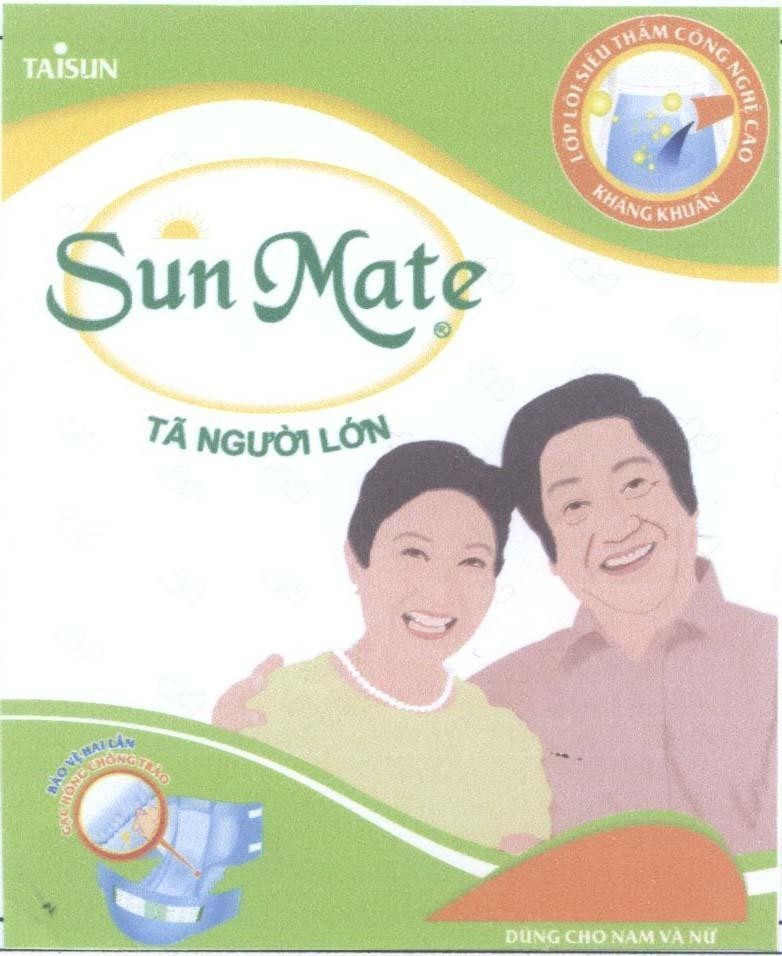 Trademark TAISUN Sun Mate Tã Người Lớn  of Công ty TNHH TAISUN Việt Nam, application No 4-2014-05914