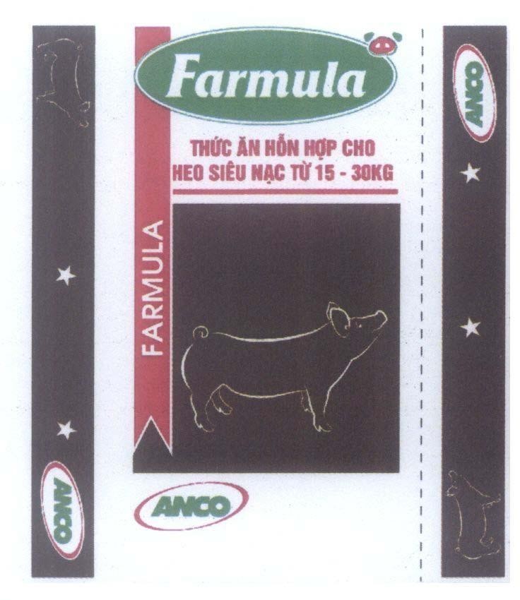 Trademark Farmula ANCO Thức Ăn Hỗn Hợp Cho Heo Siêu Nạc Từ 15 - 30Kg  of Công ty TNHH De Heus, application No 4-2014-08891