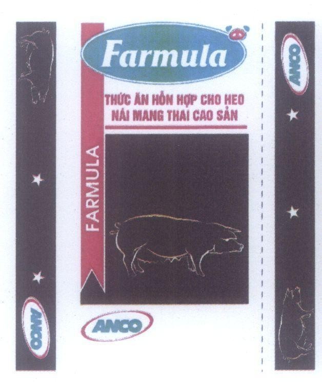 Trademark Farmula ANCO Thức Ăn Hỗn Hợp Cho Heo Nái Mang Thai Cao Sản  of Công ty TNHH De Heus, application No 4-2014-08892