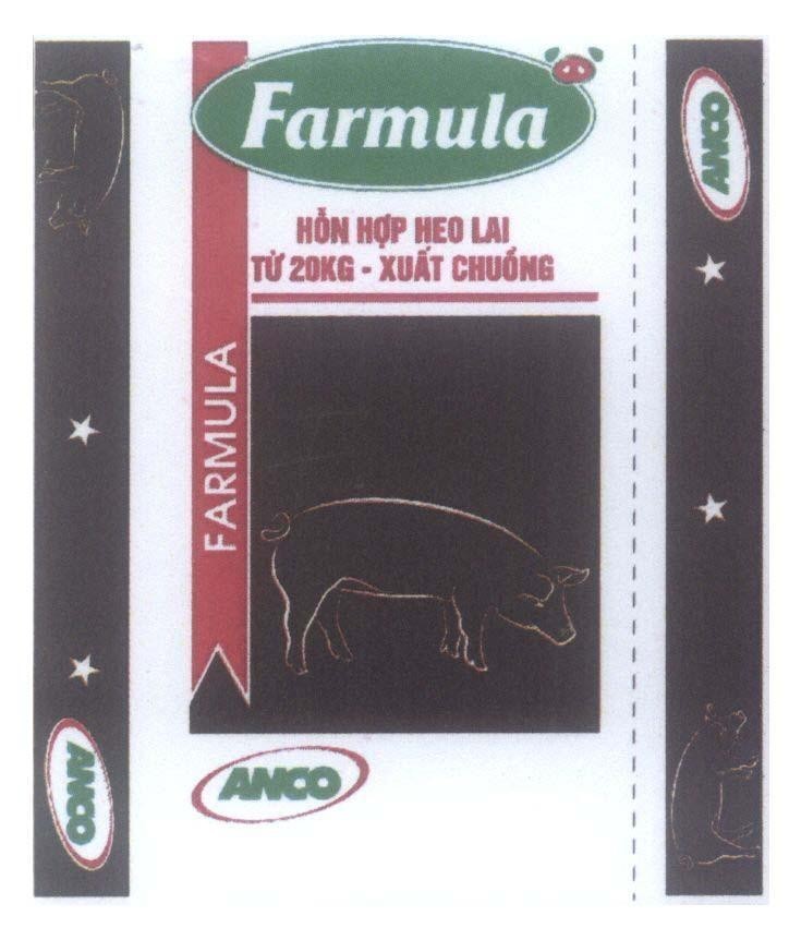 Trademark Farmula ANCO Hỗn Hợp Heo Lai Từ 20Kg - Xuất Chuồng  of Công ty TNHH De Heus, application No 4-2014-08893