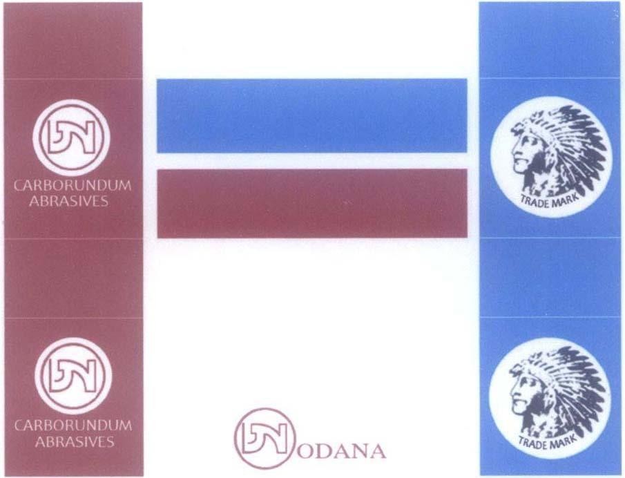 D N ODANA D N CARBORUNDUM ABRASIVES TRADE MARK [J V D V] 