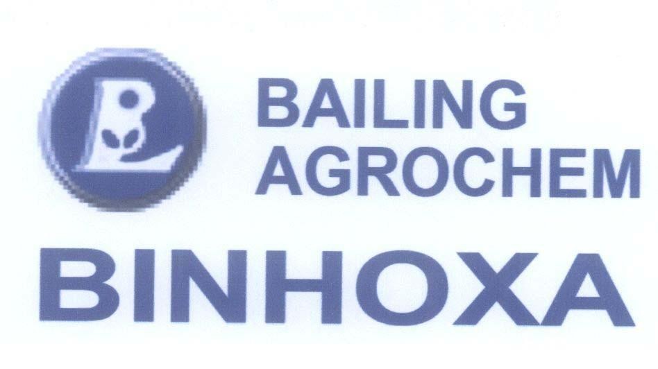 Nhãn hiệu BAILING AGROCHEM BINHOXA B L  của Jiangyin Jianglian Industry Trade Co., Ltd, số đơn 4-2014-14782