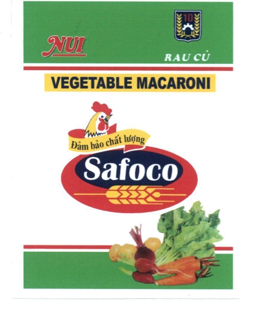 Safoco Nui 10 Rau Củ VEGETABLE MACARONI Đảm bảo chất lượng 