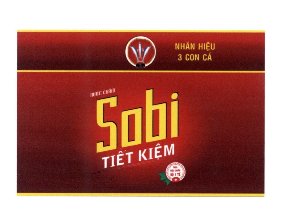 Nhãn hiệu Sobi Tiết Kiệm Nhãn Hiệu 3 Con Cá  của Công ty TNHH thương mại và đầu tư Việt Xanh, số đơn 4-2014-18212