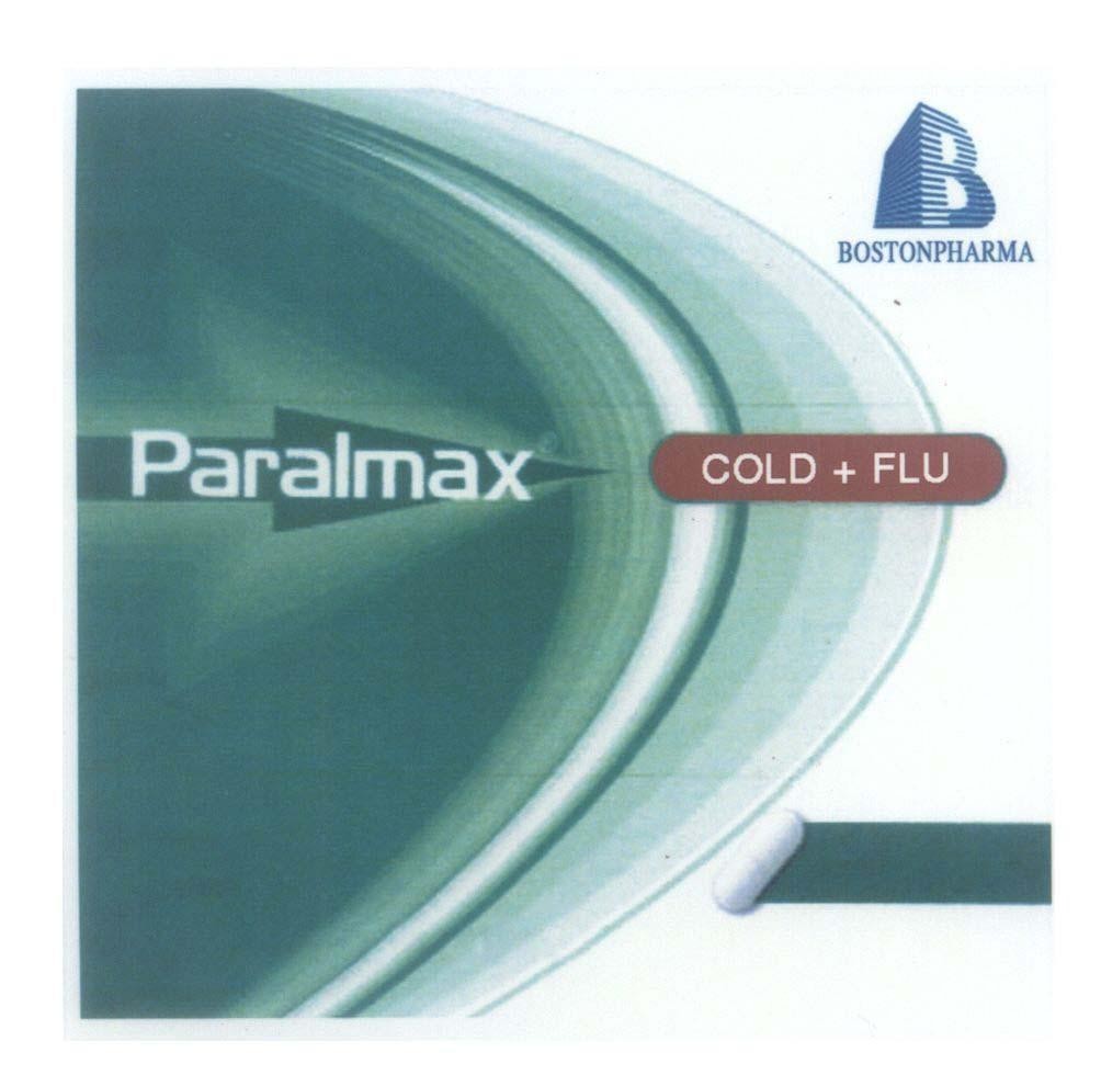 Trademark BOSTONPHARMA B Paralmax COLD + FLU  of Boston Pharmaceutical, Inc, application No 4-2014-19447