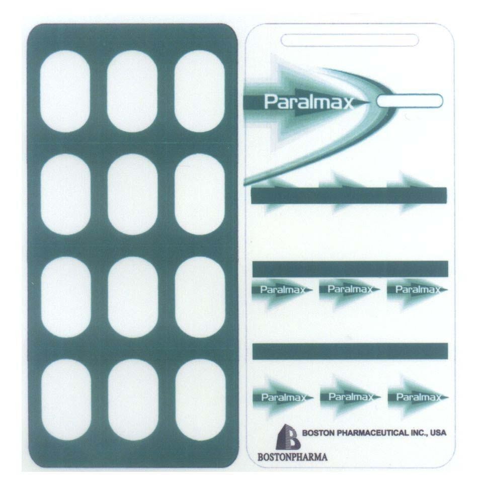 Trademark Paralmax BOSTON PHARMACEUTICAL INC., USA BOSTONPHARMA B  of Boston Pharmaceutical, Inc, application No 4-2014-19448