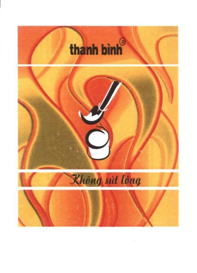 Nhãn hiệu thanh bình Không sút lông  của Doanh nghiệp tư nhân sản xuất cọ sơn Thanh Bình, số đơn 4-2014-23016