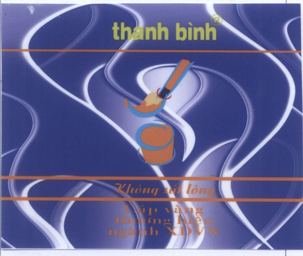 Nhãn hiệu thanh bình Không sút lông Cúp vàng thương hiệu ngành XDVN  của Doanh nghiệp tư nhân sản xuất cọ sơn Thanh Bình, số đơn 4-2014-23024