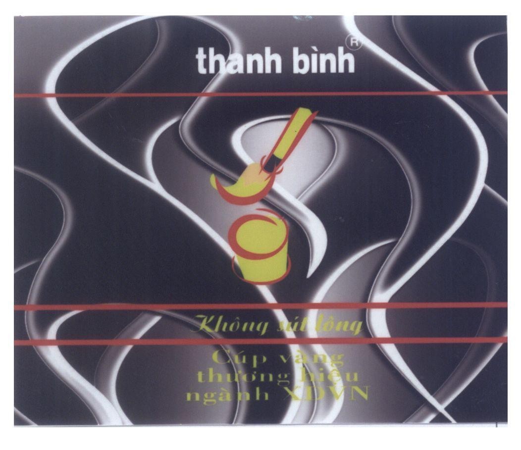 Nhãn hiệu thanh bình Không sút lông Cúp vàng thương hiệu ngành XDVN  của Doanh nghiệp tư nhân sản xuất cọ sơn Thanh Bình, số đơn 4-2014-23029