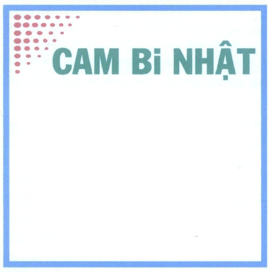 Nhãn hiệu Cam Bi Nhật  của Công ty TNHH thương mại Ngân Gia Nhật, số đơn 4-2014-23824
