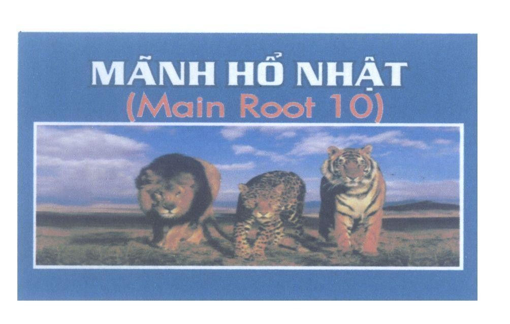Nhãn hiệu Mãnh Hổ Nhật (Main Root 10)  của Công ty TNHH thương mại Ngân Gia Nhật, số đơn 4-2014-23828