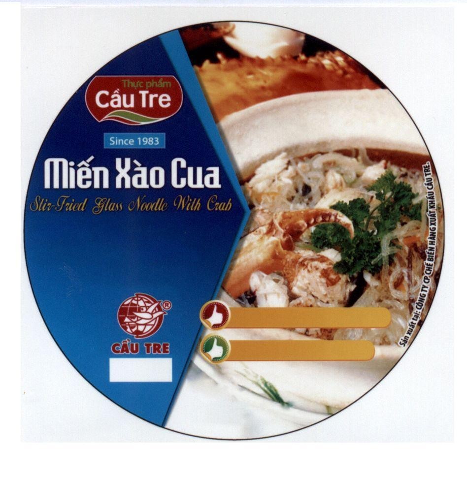 Miến Xào Cua Cầu Tre thực phẩm Since 1983 Stir Fried Glass Noodle With Crab 