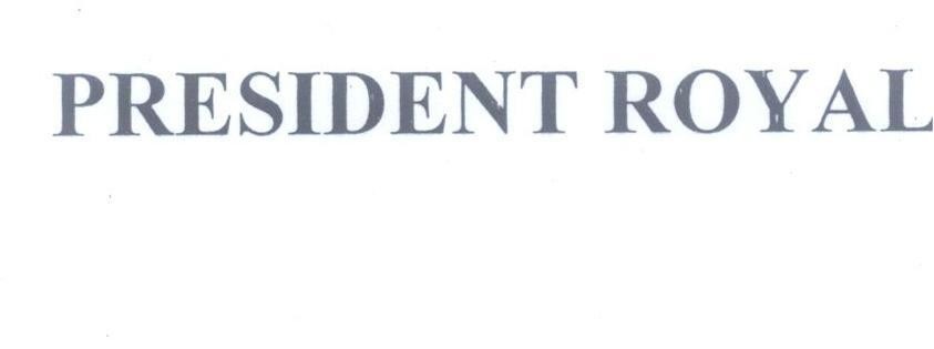 Nhãn hiệu PRESIDENT ROYAL  của Công ty TNHH Một thành viên Thuốc lá Đồng Tháp, số đơn 4-2014-27182
