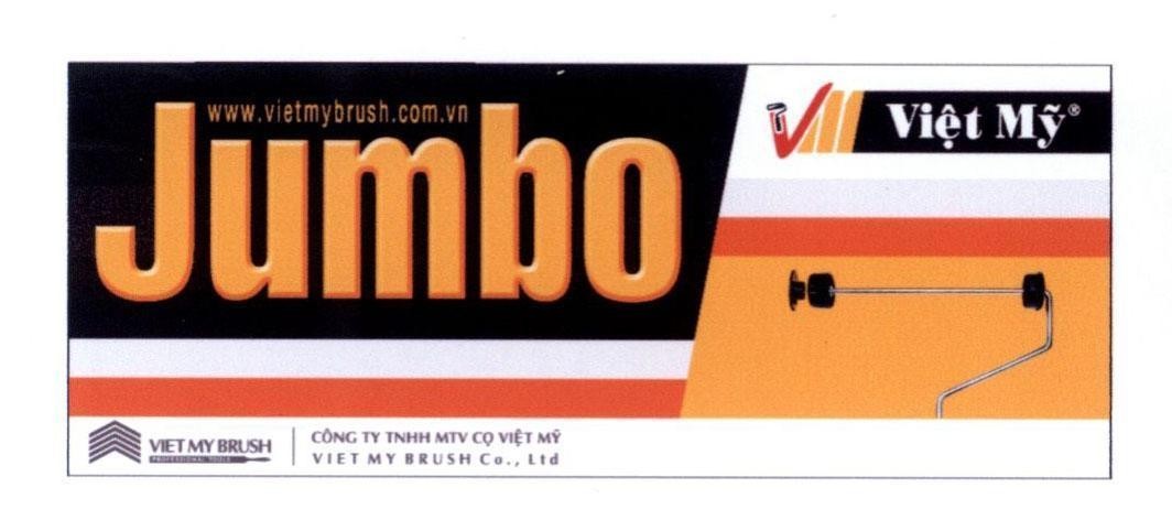 Nhãn hiệu Jumbo Việt Mỹ VIET MY BRUSH Công Ty TNHH MTV Cọ Việt Mỹ VIET MY BRUSH Co., Ltd V M  của Công ty TNHH một thành viên cọ Việt Mỹ, số đơn 4-2014-29967