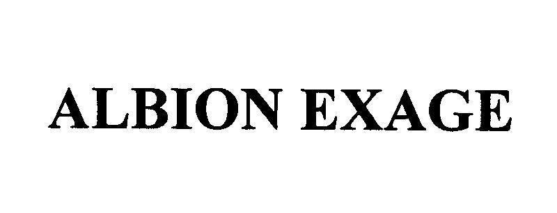 Nhãn hiệu ALBION EXAGE  của Albion Co., Ltd., số đơn 4-2015-02866