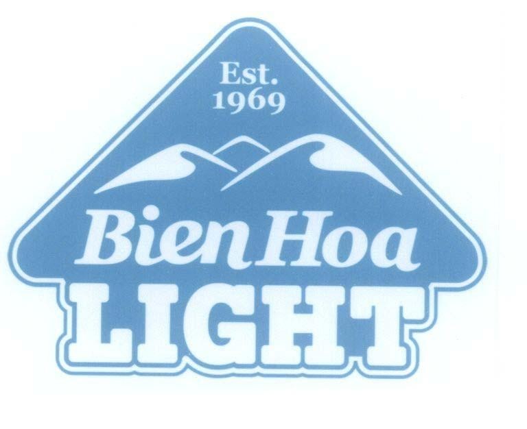 Trademark Bien Hoa LIGHT Est. 1969  of Công ty cổ phần hàng tiêu dùng Biên Hòa, application No 4-2015-02984