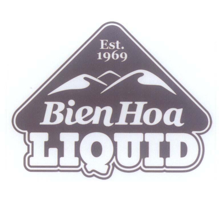 Trademark Bien Hoa LIQUID Est. 1969  of Công ty cổ phần hàng tiêu dùng Biên Hòa, application No 4-2015-02985