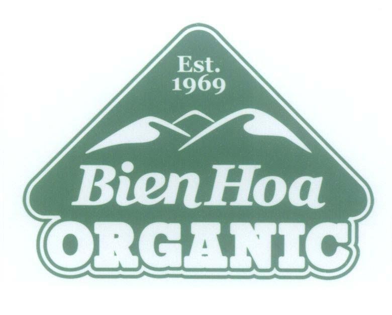 Trademark Bien Hoa ORGANIC Est. 1969  of Công ty cổ phần hàng tiêu dùng Biên Hòa, application No 4-2015-02987