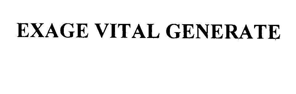 Nhãn hiệu EXAGE VITAL GENERATE  của Albion Co., Ltd., số đơn 4-2015-04340
