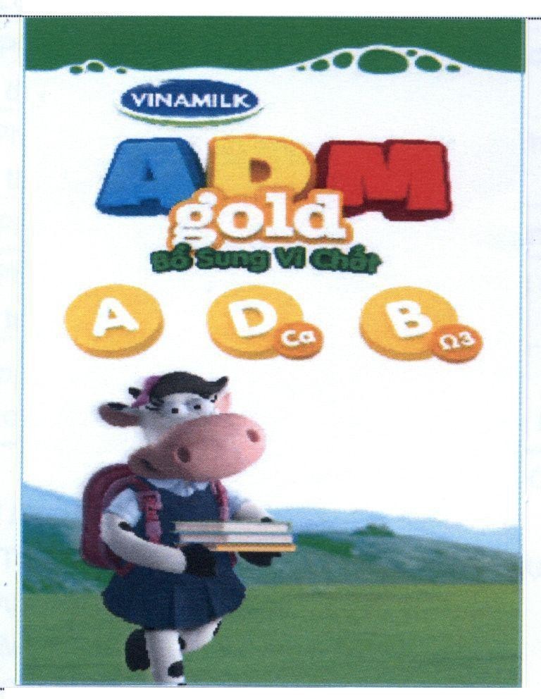 Nhãn hiệu ADM gold VINAMILK A D B Bổ sung Vi Chất  của Công ty cổ phần sữa Việt Nam (VINAMILK), số đơn 4-2015-05874