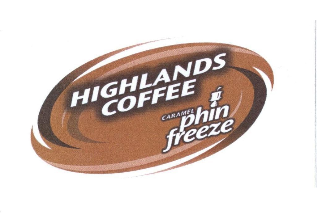 Trademark HIGHLANDS COFFEE CARAMEL phin freeze  of BLUE SKY HOLDINGS LIMITED, application No 4-2015-06540