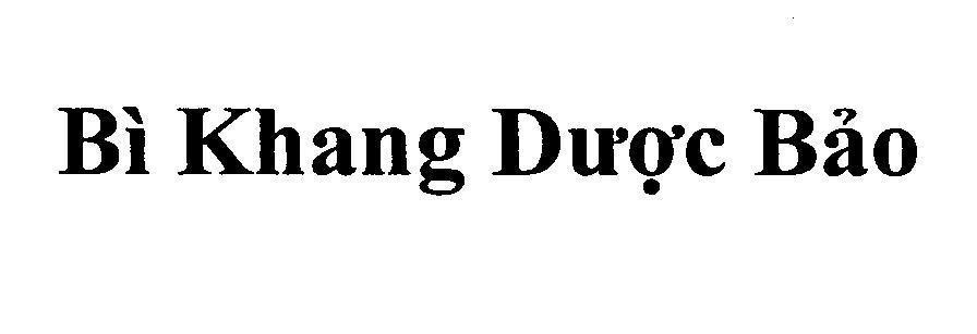Nhãn hiệu Bì Khang Dược Bảo  của Công ty trách nhiệm hữu hạn dược phẩm á âu, số đơn 4-2015-07755