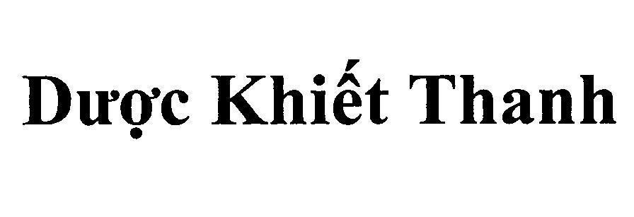 Nhãn hiệu Dược Khiết Thanh  của Công ty trách nhiệm hữu hạn dược phẩm á Âu, số đơn 4-2015-07764