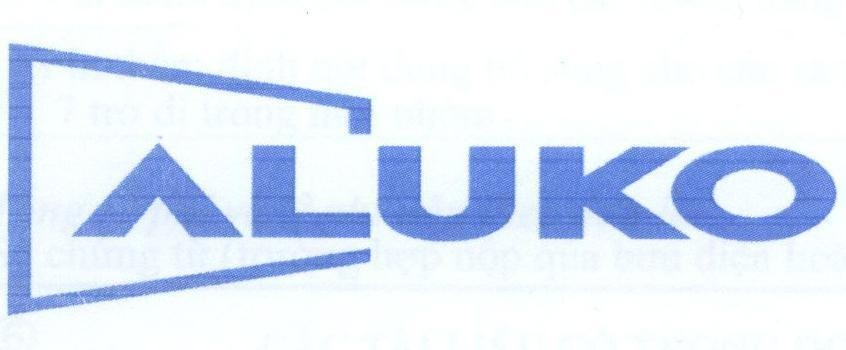 Nhãn hiệu ALUKO  của Công ty cổ phần Hyundai Aluminum Vina, số đơn 4-2015-08300