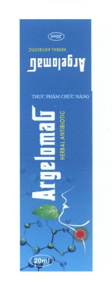 Nhãn hiệu ArgelomaG HERBAL ANTIBIOTIC 20ml ArgelomaG HERBAL ANTIBIOTIC 20ml Thực Phẩm Chức Năng  của Công ty cổ phần dược mỹ phẩm CVI, số đơn 4-2015-09080