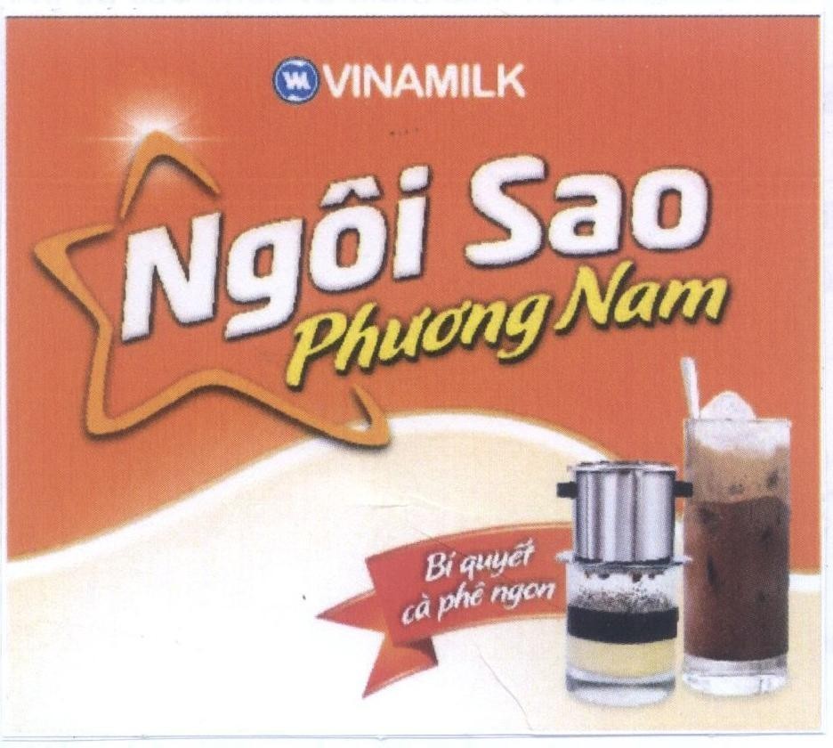 Nhãn hiệu VINAMILK Ngôi Sao Phương Nam Bí quyết cà phê ngon  của Công ty cổ phần Sữa Việt Nam (VINAMILK), số đơn 4-2015-09510