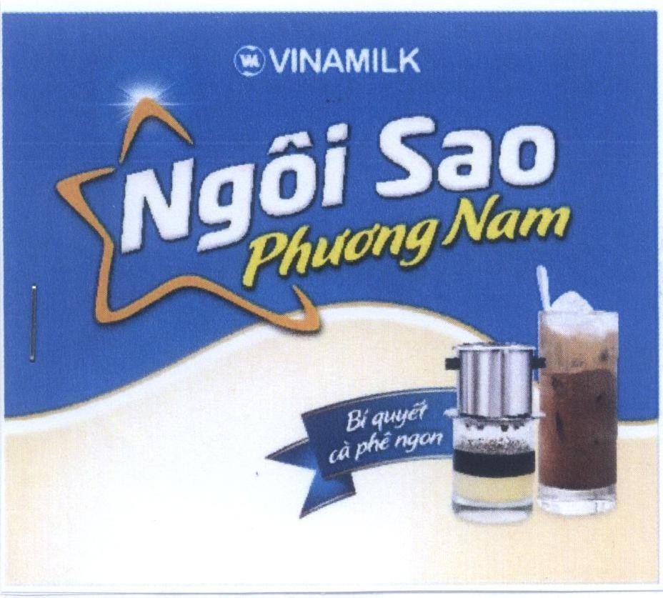 Nhãn hiệu VINAMILK Ngôi Sao Phương Nam Bí quyết cà phê ngon  của Công ty cổ phần Sữa Việt Nam (VINAMILK), số đơn 4-2015-09512