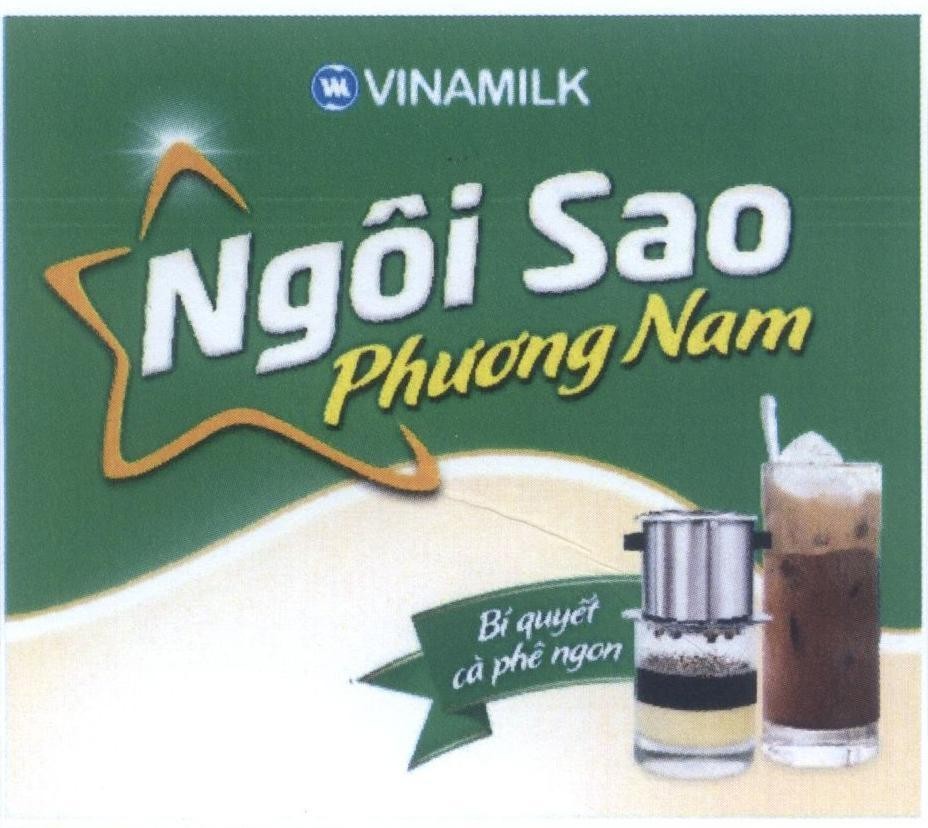 Nhãn hiệu VINAMILK Ngôi Sao Phương Nam Bí quyết cà phê ngon  của Công ty cổ phần Sữa Việt Nam (VINAMILK), số đơn 4-2015-09513