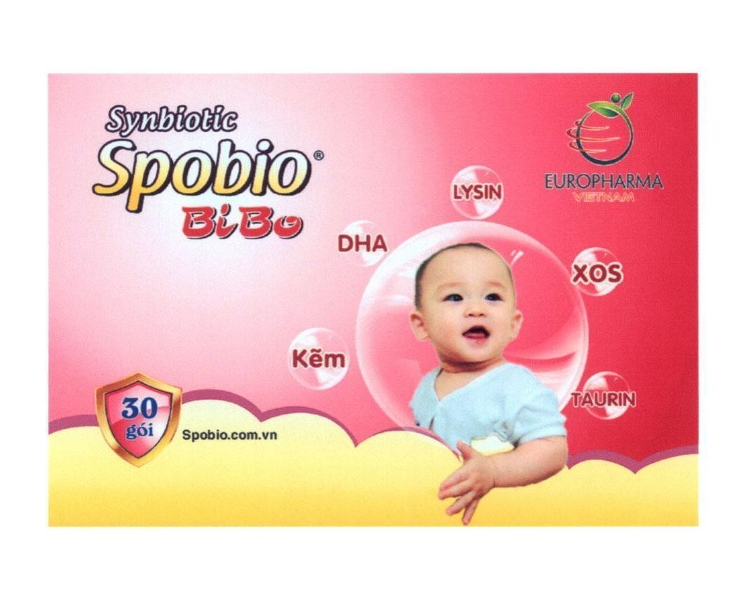 Synbiotic Spobio BiBo Spobio.com.vn EUROPHARMA VIETNAM Kẽm DHA LYSIN XOS TAURIN 30 gói 