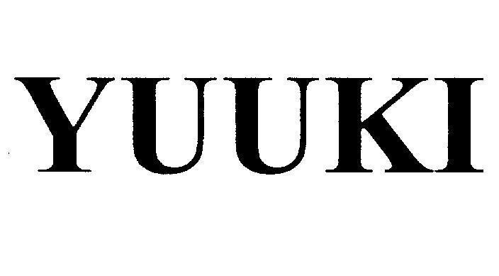 Nhãn hiệu YUUKI  của Công ty TNHH thương mại và dịch vụ tổng hợp Vi Thiện Nhân, số đơn 4-2015-09537